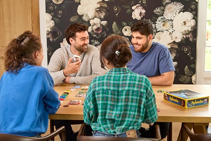 Asmodee Splendor Board Game - Master The Art of Wealth and Prestige! - Engaging Gem Mining Strategy Game for Kids & Adults, Ages 10+, 2-4 Players, 30 Min Playtime