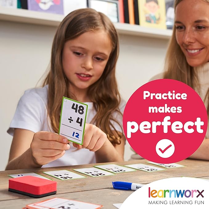 Division Flash Cards 3rd Grade 4th 5th and 6th – 169 Math Flashcards – All Facts 1-12 - Learn Division for Kids - for Ages 6, 7, 8, 9 and 10