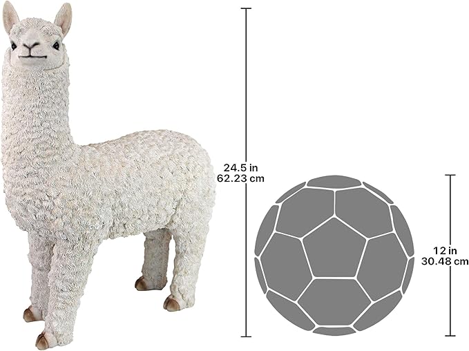 Design Toscano The Alpacalypse of Alpaca Garden Statues: Large