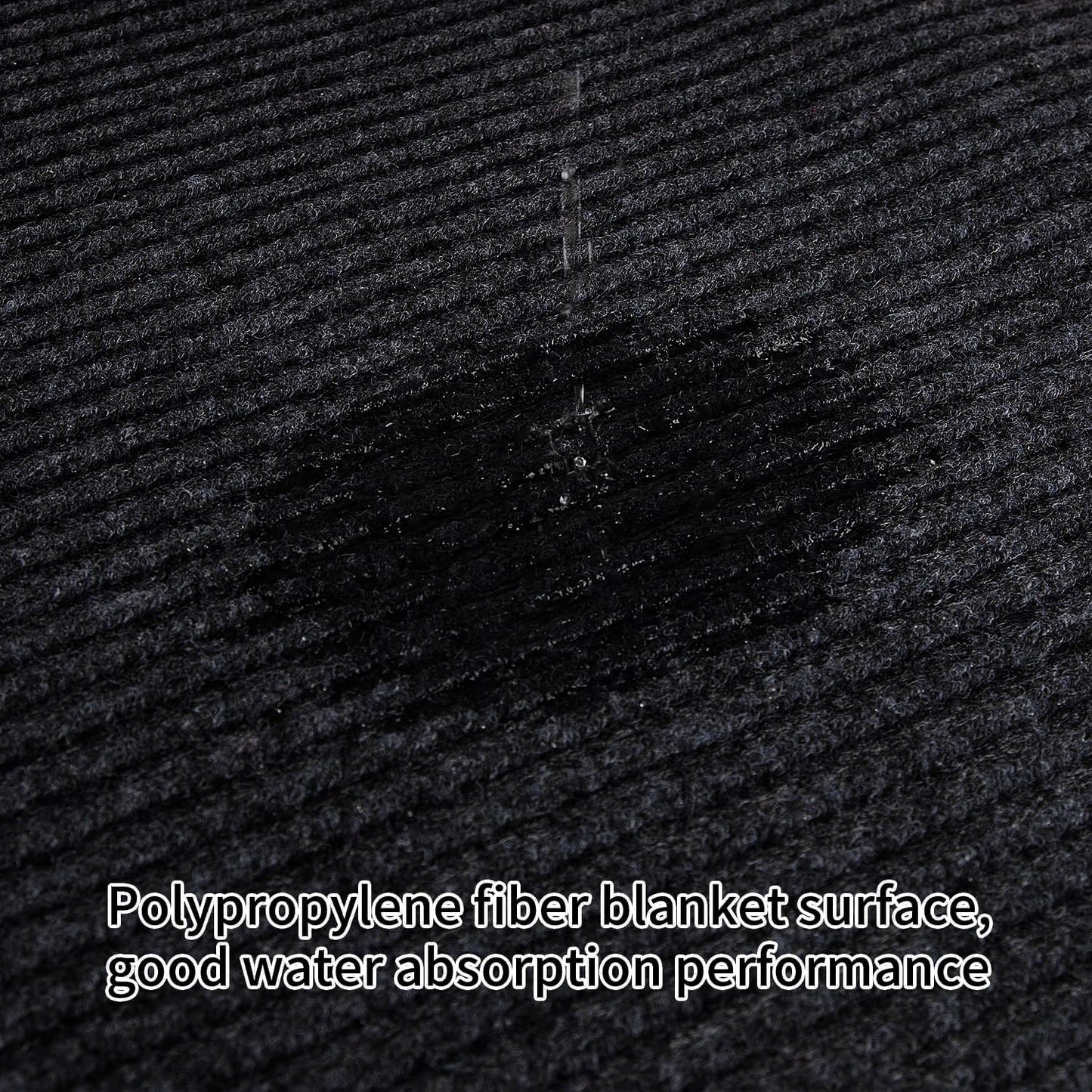 TANYOYO 3' X 6' Commercial Grade Door Floor Mat Brush Step Entrance Mat Vinyl Backed Utility Doormat Heavy Duty Floor Rugs Commercial Outdoor Carpet Indoor Entrance Mat,Black