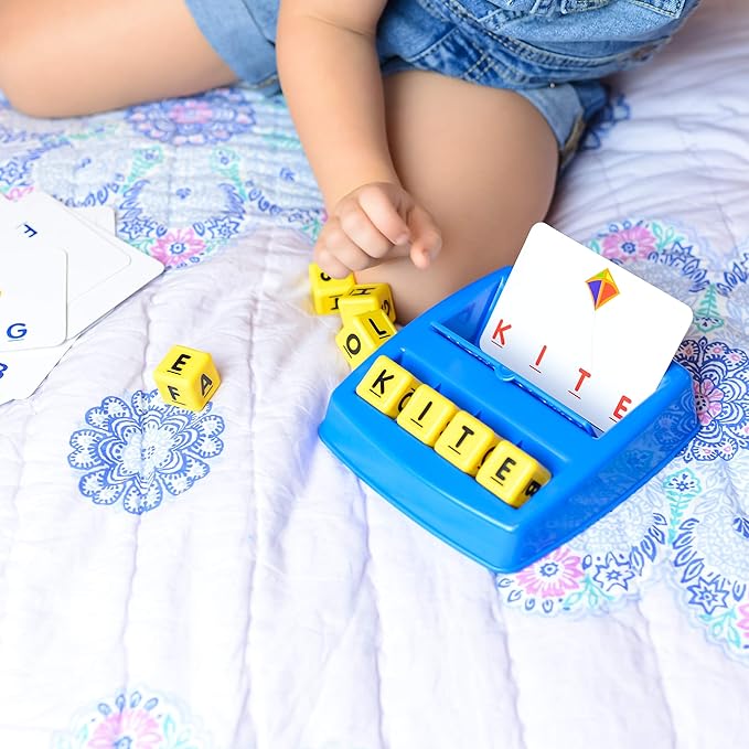 Little Treasures Matching Letter Game, Teaches Word Recognition, Spelling, and Increases Memory, 3 Years and Up