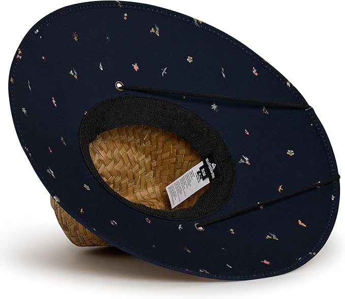 Quiksilver Men's Wide Brim Outdoor Lifeguard Straw Sun Hat