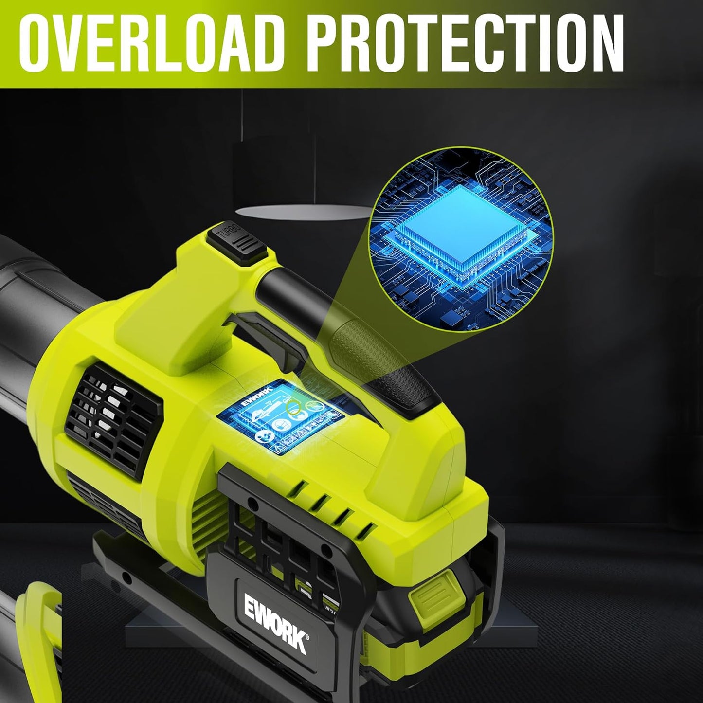 Cordless Leaf Blower 20V Powerful Electric Leaf Blower with 2x4.0Ah Batteries and Charger, Variable Speed & Turbo, Up to 550CFM and 150MPH Lightweight Battery Powered Leaf Blowers for Lawn Care, Patio