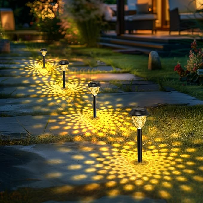 SOLPEX Solar Lights for Outside,12 Pack Solar Lights Outdoor Waterproof,Warm White Outdoor Solar Lights for Yard,Garden,Pathway,Patio and Landscape Lighting Decor