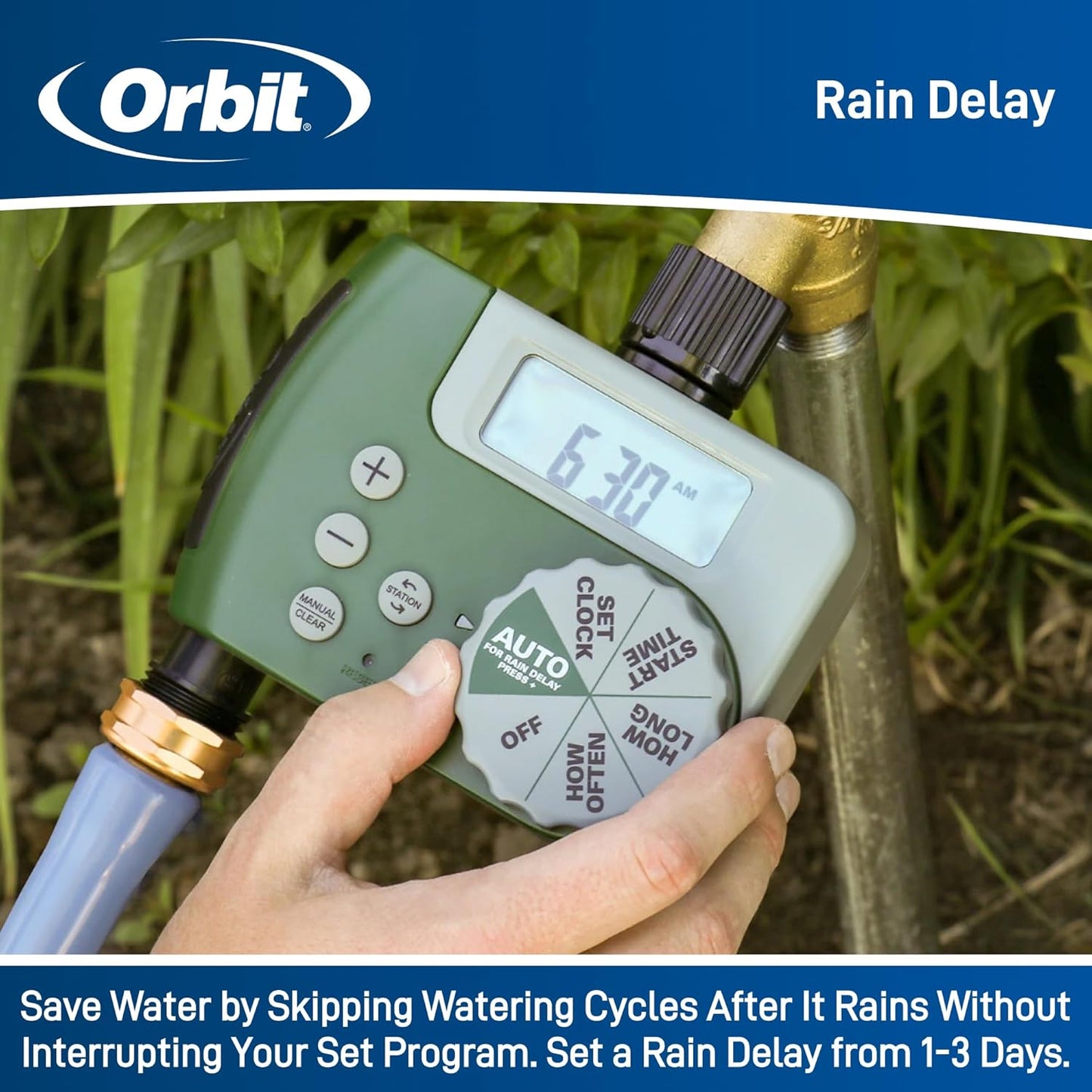 Orbit 58910 2-Outlet Programmable Digital Hose Watering Timer