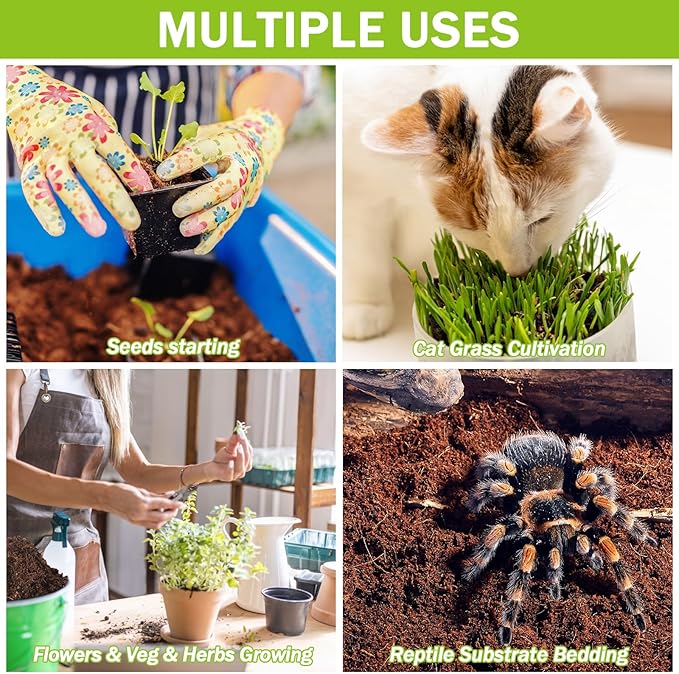 Legigo 100 Pcs 50mm Organic Coco Coir Pellets for Plants- Compressed Coconut Coir Potting Soil, Coco Fiber Pellets Coco Coir Soil for Planting, Garden, Bonsai, Herbs, Flower & Vegetables