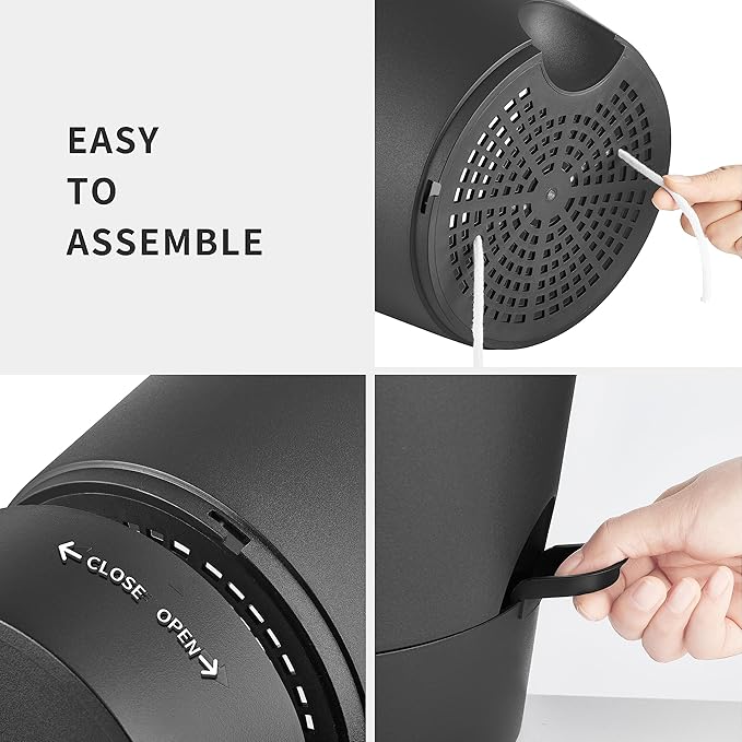 FaithLand 2-Pack 9 Inch Planter Pots for Indoor Outdoor Plants, Self Watering Flower Pots with Deep Reservoir, Black with Terracotta …