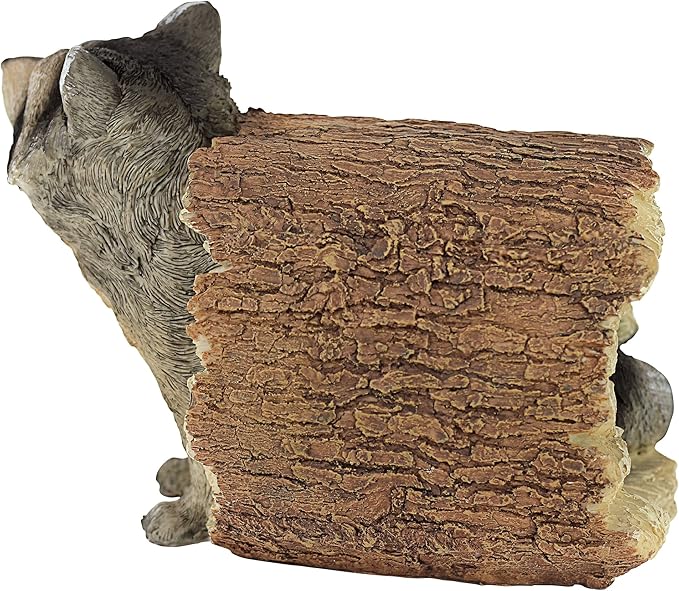 Design Toscano Bandit the Raccoon Indoor/Outdoor Garden Animal Statue, 10 Inch Long, Cast Stone Resin, Full Color Finish