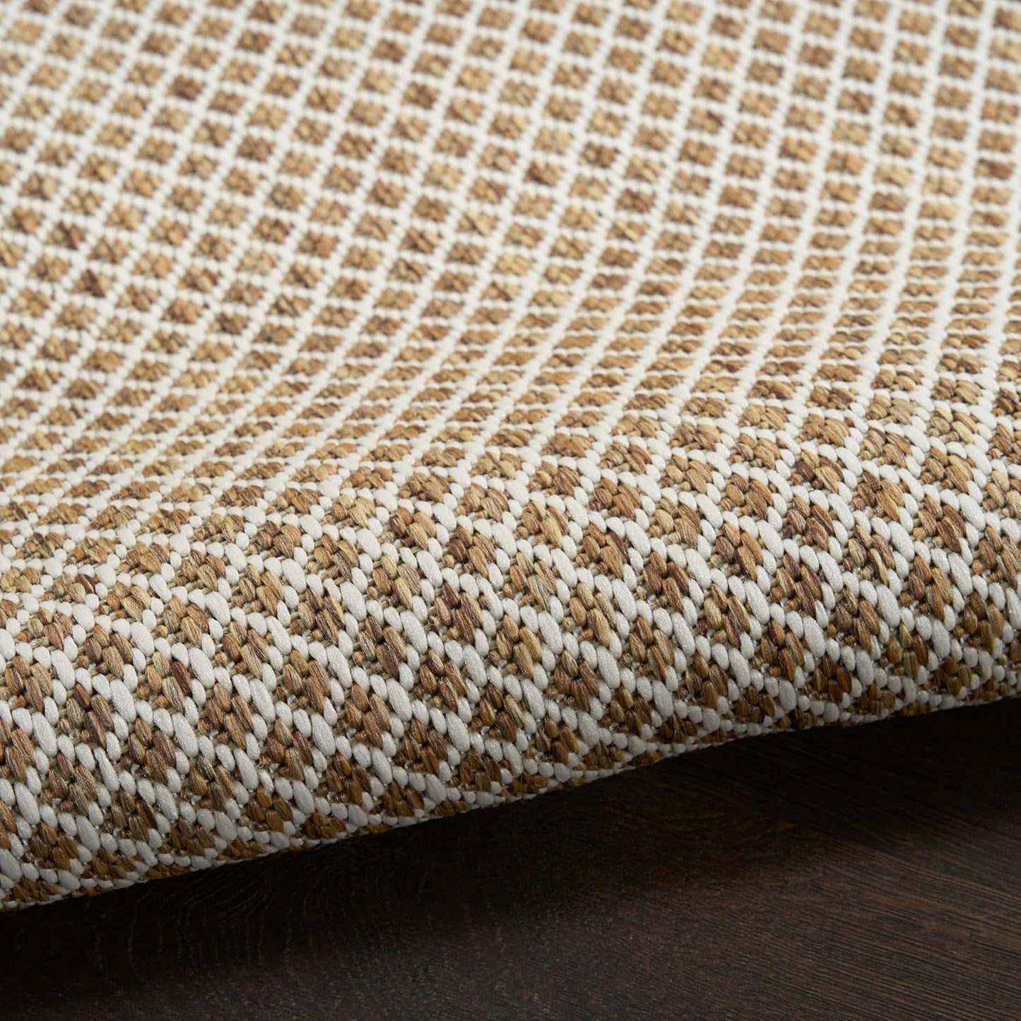 Nourison Home Courtyard Jute Ivory 2' x 3' Area Rug - Easy Clean, Non Shedding, Bed Room, Living Room, Dining Room, Kitchen (2' x 3')