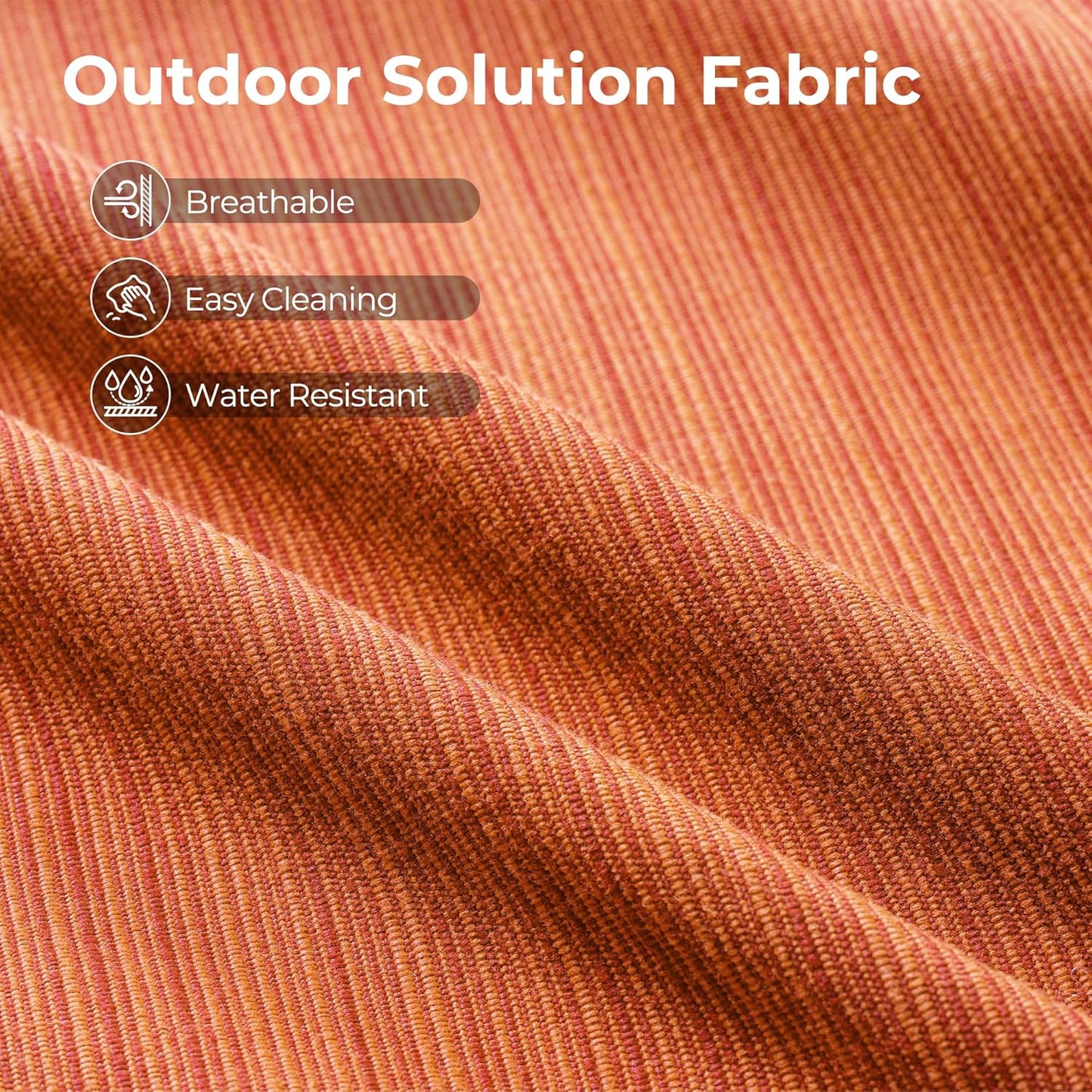 HOOOWOOO Outdoor Sectional Patio Furniture Set,9 Pieces Wicker Conversation Sets L Shaped Couch,Extra Deep Out Door Sofa Outside Furniture with Rocking Chairs,Brick Red