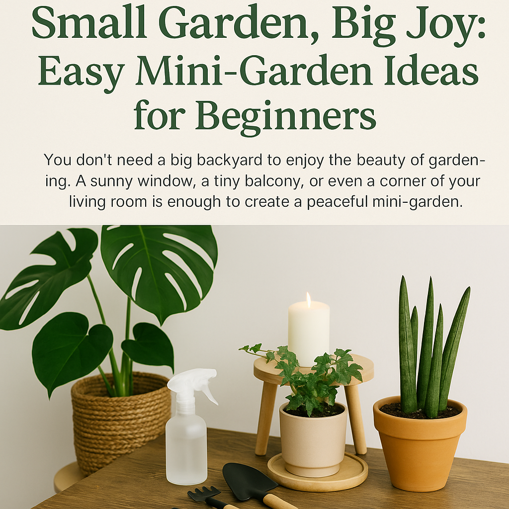 Small Garden, Big Joy: Easy Mini-Garden Ideas for Beginners