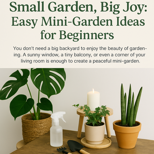 Small Garden, Big Joy: Easy Mini-Garden Ideas for Beginners