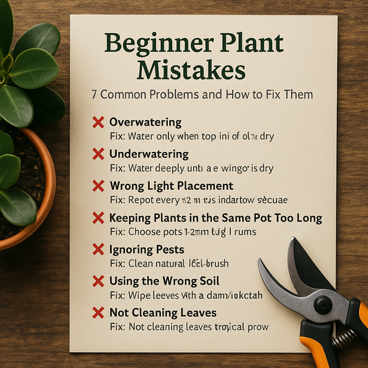 “Beginner Plant Mistakes: 7 Common Problems and How to Fix Them”