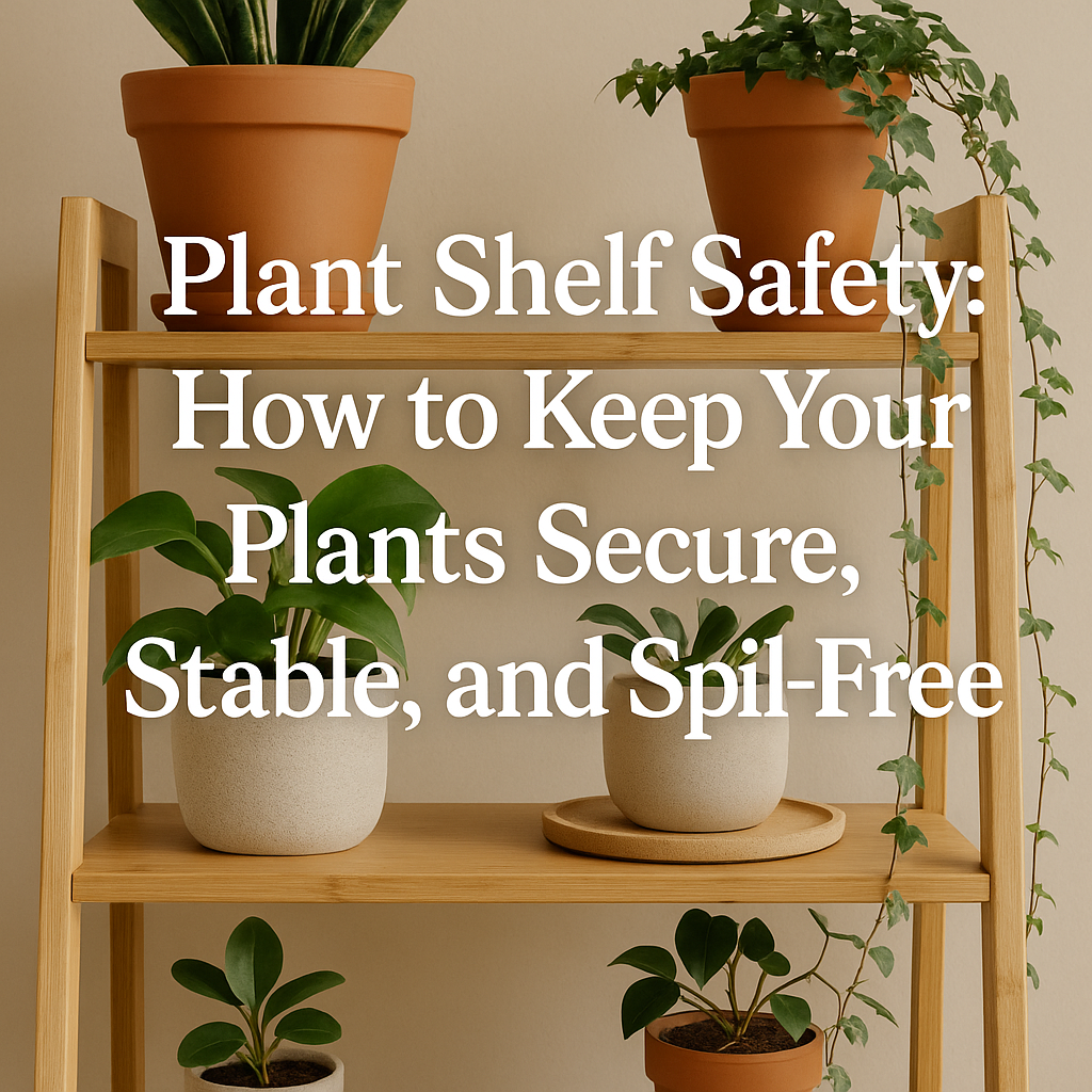“Plant Shelf Safety: How to Keep Your Plants Secure, Stable, and Spill-Free”