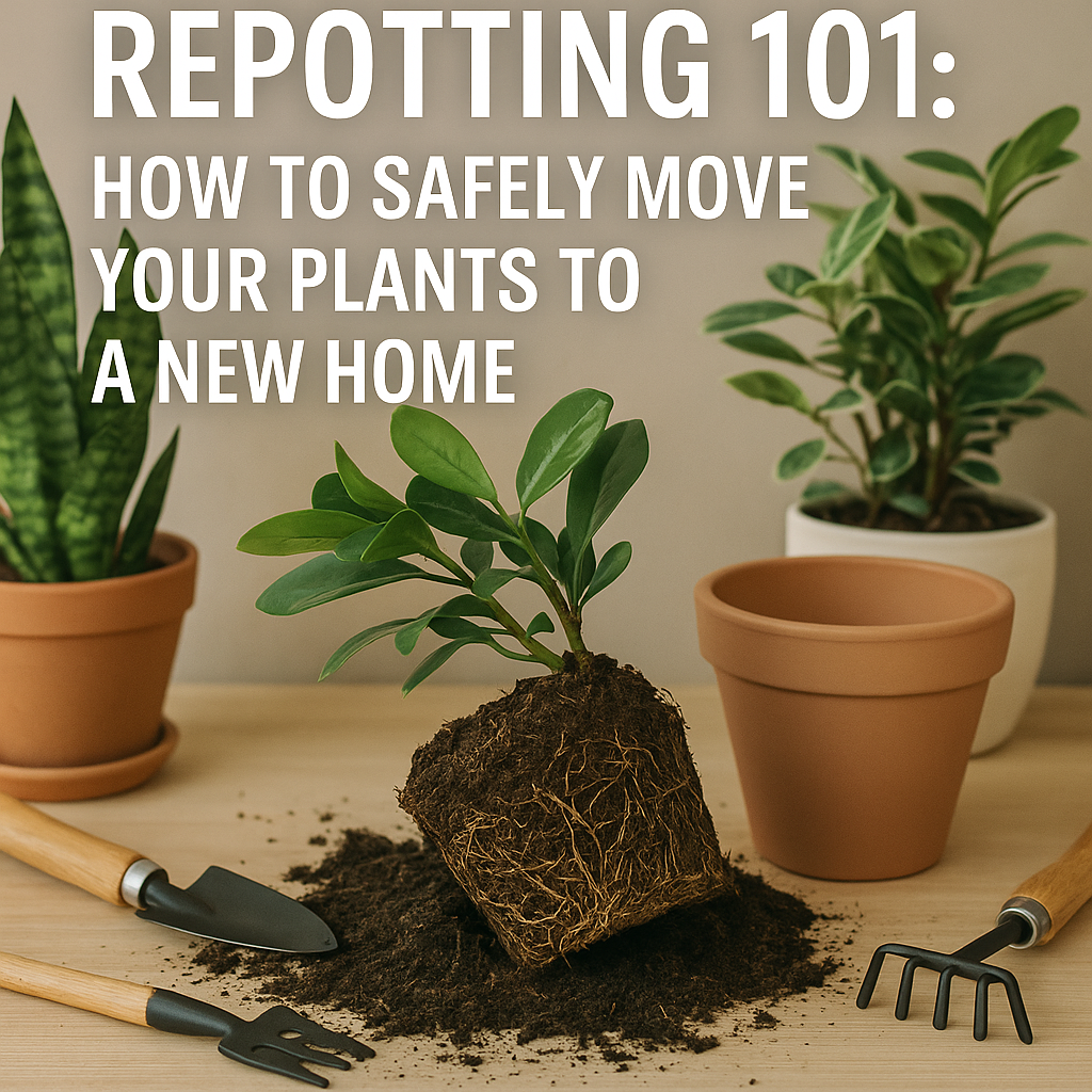 “Repotting 101: How to Safely Move Your Plants to a New Home”