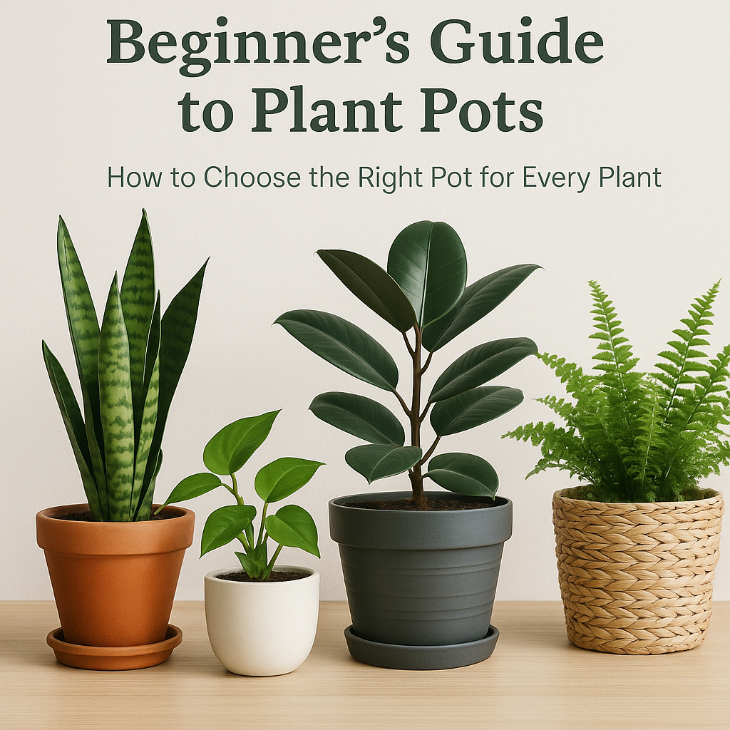 “Beginner’s Guide to Plant Pots: How to Choose the Right Pot for Every Plant”