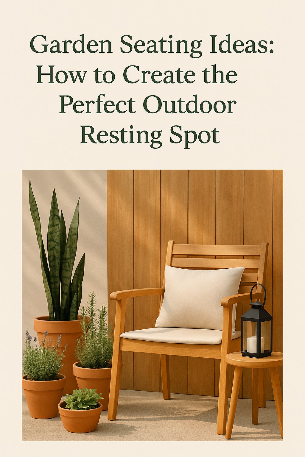 Garden Seating Ideas: How to Create the Perfect Outdoor Resting Spot