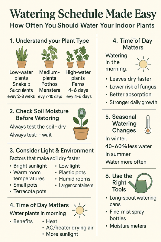 “Watering Schedule Made Easy: How Often You Should Water Your Indoor Plants”