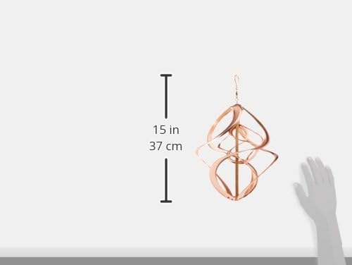 Red Carpet Studios Cosmix Copper Double Wind Sculpture, Small (31058), 14 Inch