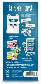 Bunny Hops! – Funny board game for family and friends, 4-16 players, guessing and mimes for adults and children, ages 10+, English edition