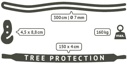 LA SIESTA® - Medium Basic Domingo Hammock Chair & TreeMount - Weather & Tear Resistant Hanging Chair w/Suspension Kit for Trees Beams & Posts - Bedroom Patio Outdoor Indoor Hammock Chair - Toucan