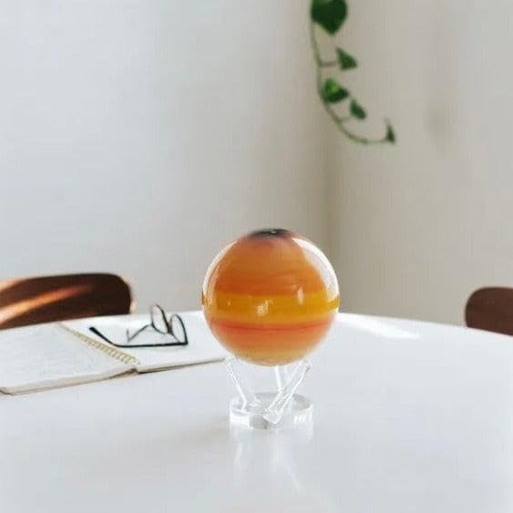 MOVA Saturn Globe 6” – Rotating Solar Planet Model for Home or Office Decor | No Batteries or Cords | Striking Modern Astronomy Gift