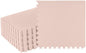 Foam Floor Tiles - 96sqft Soft Nontoxic Baby Play Mat - Interlocking Puzzle Mat for Baby, Kids Playroom, or Home Gym Flooring by Stalwart (Light Pink)
