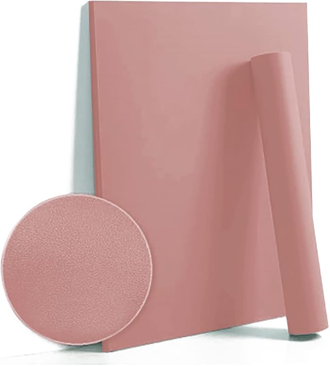 Dimoon 110''x17.7'' Pink Peel and Stick Wallpaper Contact Paper Modern Self Adhesive Wall Paper Removable Renter Friendly Textured Solid Color Shelf Cabinet Vinyl Roll (110''x17.7'',Rose Pink)