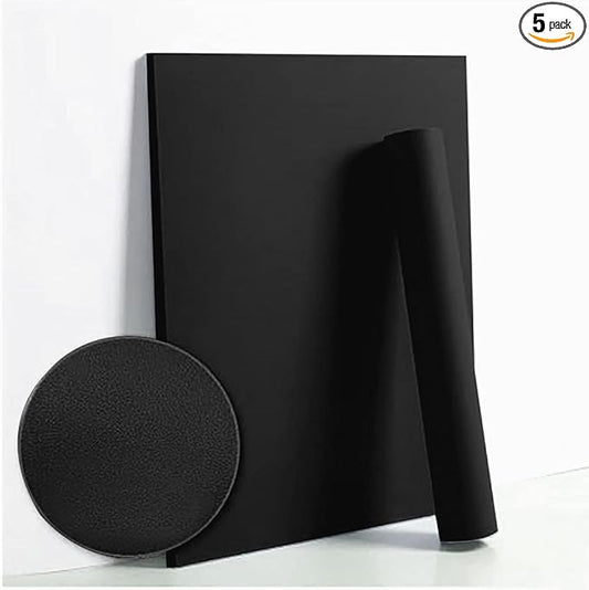 Dimoon 236''x23.6'' Black Peel and Stick Wallpaper Contact Paper Modern Self Adhesive Wall Paper Removable Renter Friendly Textured Solid Color Shelf Cabinet Vinyl Roll (236''x23.6'',Black)