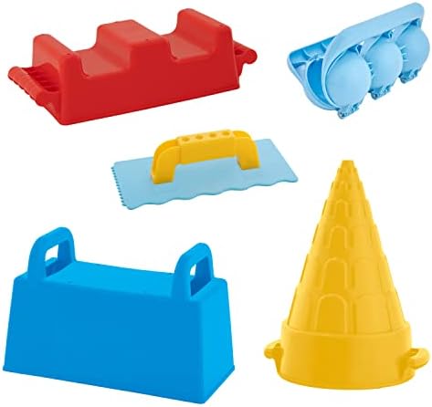 Superio Sand Castle, Beach Snow Toys for Kids – Snow Brick Maker, Snow Fort Building Kit Block, Perforated and Tower Shaper, Trowel, Snowball Maker