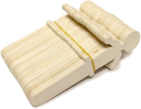 300 Pack Wooden People Craft Sticks, 5.25" Popsicle Stick Figures