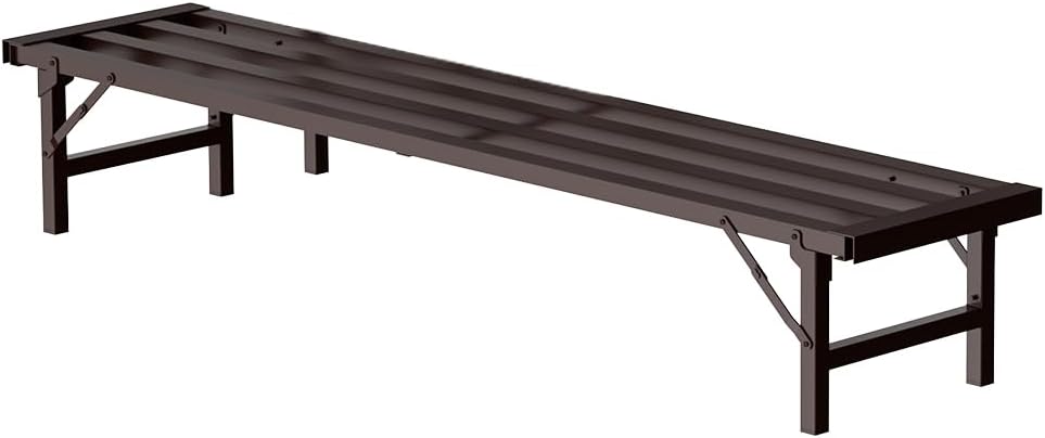 Metal Plant Stand - Rust-Proof Aluminum Flower Pot Stand for Indoor & Outdoor Use, Adjustable Height, Spacious & Sturdy