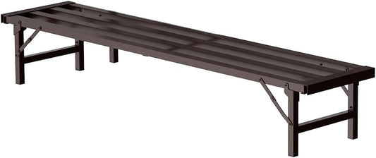 Metal Plant Stand - Rust-Proof Aluminum Flower Pot Stand for Indoor & Outdoor Use, Adjustable Height, Spacious & Sturdy