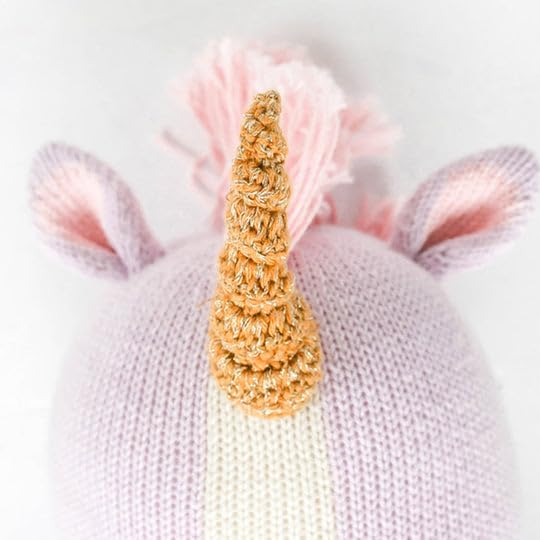 cuddle + kind Zoe The Unicorn Regular 20" Hand-Knit Doll – 1 Doll = 10 Meals, Fair Trade, Heirloom Quality, Handcrafted in Peru, 100% Cotton Yarn