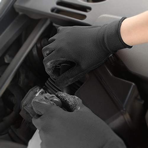 Evridwear Crinkle Latex Rubber Hand Coated Safety Work Gloves for Men Women General Multi Use Construction Warehouse Gardening Assembly Landscaping (XL-Size) 120 Pairs Pack