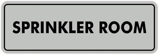 Signs ByLITA Standard Sprinkler Room Sign (Lt Gray) - Medium