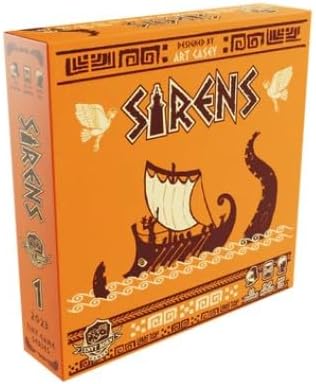 Sirens | Greek Mythology Travel Board | Strategic Musical Card Drafting for 1–2 Players, Ages 12+ | Easy to Learn for Family Night | Tiny Series