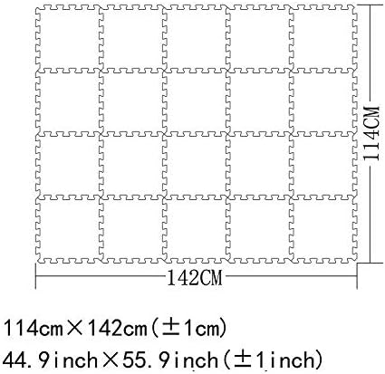 YIMINYUER® 20 Tiles (30cm×30cm×1cm Each Tile) Baby Soft Puzzle Play Mats, Kids Thick EVA Foam Floor, Toddlers & Children's Soft Interlocking Mat R08R10R12G301020