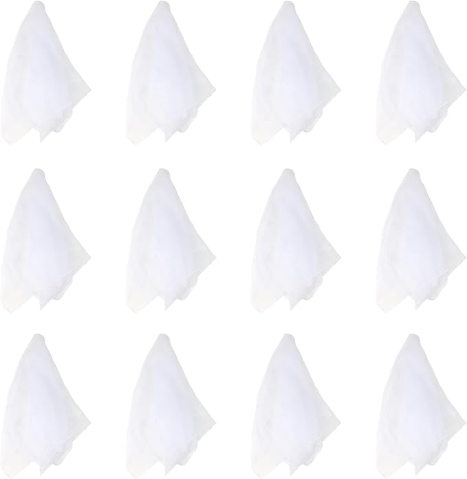 Larcele 12 Pieces Juggling Dance Scarf for Performance Prop Accessory 24 x 24 inches WDSJ-02