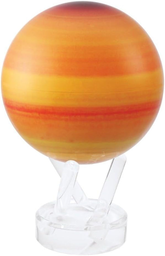 MOVA Saturn Globe 6” – Rotating Solar Planet Model for Home or Office Decor | No Batteries or Cords | Striking Modern Astronomy Gift