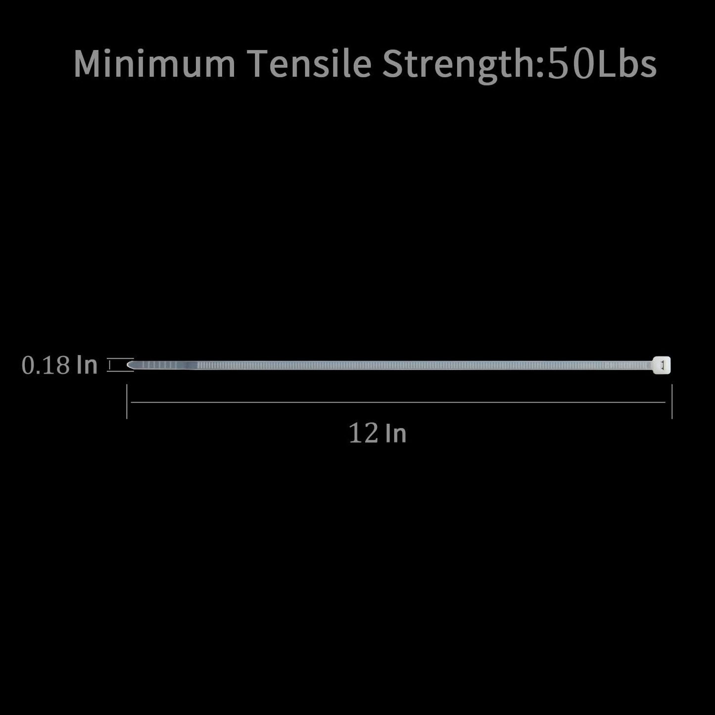 XINGO 1000 PCS White Zip Ties 12 Inch, 60 LBS Tensile Strength, Self-Locking Nylon Plastic Nylon PA66 Wire Ties for Indoor and Outdoor Use