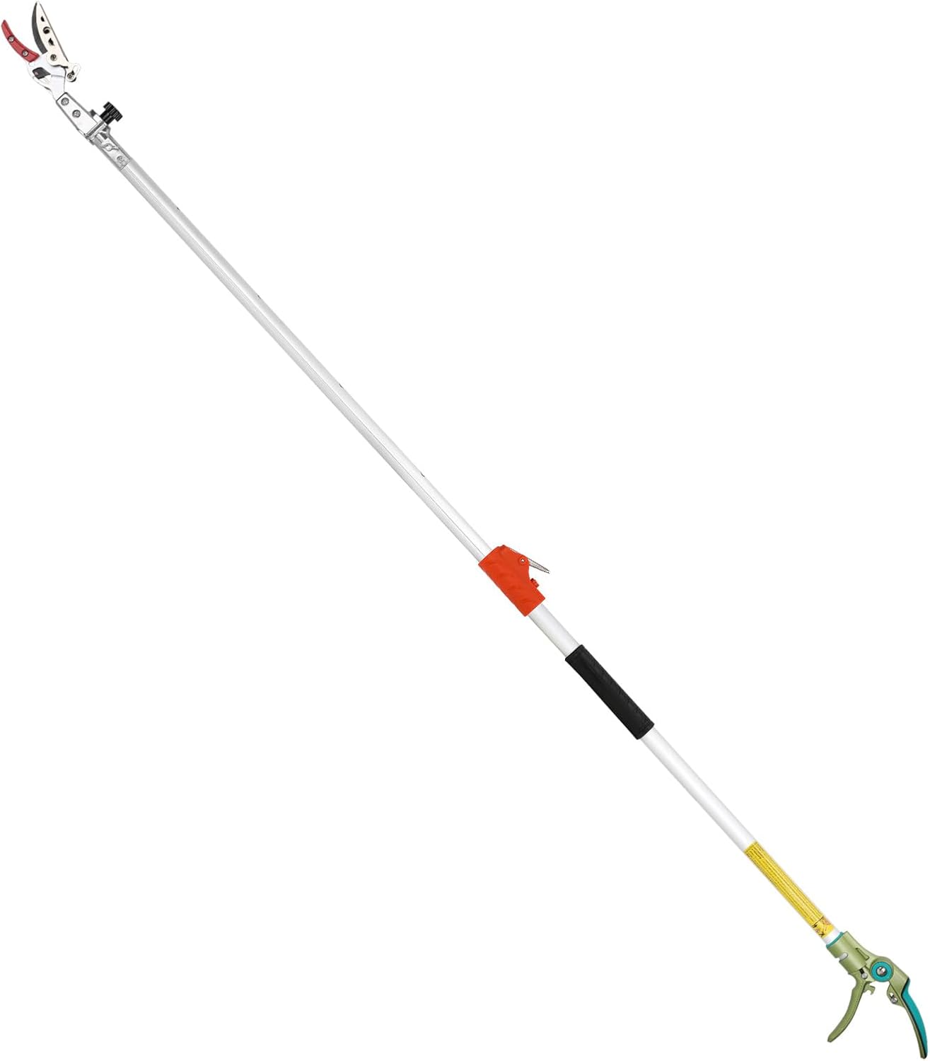 Extendable Tree Cutter, 3.67-5.45 FT Telescopic Pole Pruner, Lightweight Aluminum Handle, Teflon-Coated Blade, Cuts Up to 1/2 Inch, Ideal for Fruit Picking & Tree Branch Cutting | LFX101