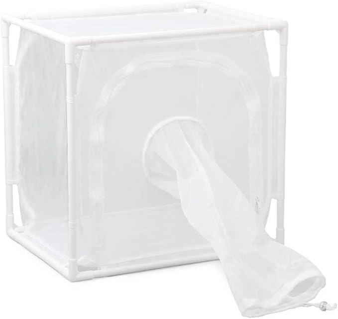 RESTCLOUD Monarch Butterfly Habitat Cage, Outdoor Insect Mesh Cage Terrarium 16" x 12" x 16"