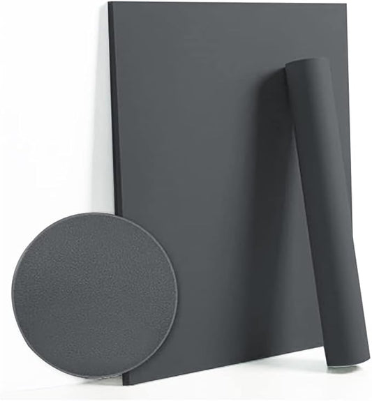 Dimoon 236''x17.7'' Grey Peel and Stick Wallpaper Contact Paper Modern Self Adhesive Wall Paper Removable Renter Friendly Textured Solid Color Shelf Cabinet Vinyl Roll (236''x17.7'',Dark Grey)