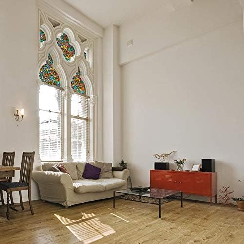 d-c-fix 346-0431-3PKA Self-Adhesive Privacy Glass Window Film, Venetian Garden, 17" x 78" Roll, 3-Pack with Applicator