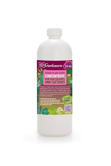 Plant Growth Superfood for Succulents & Cactus with 18 Vitamins & Minerals - Organic Plant Food Fertilizer - Micro-Fungi and Bio-Organisms for Cactus Plant Care & Growth Enhancement - 32oz