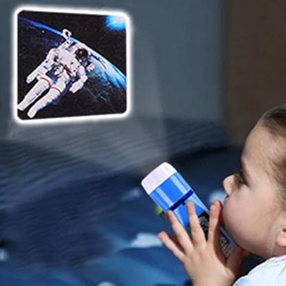 Georgie Porgy Children Projector Toys Educational Science Set Wall Ceiling Tent Torch Solar System Planet Toys Gifts Flashlight for Kids Boys Girls (Outer Space)