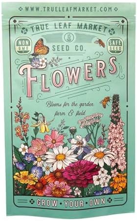 Rocky Mountain Wildflower Seeds Mix - 5 Lb Seed Pouch - 22 Wild Flower Seed Varieties - Annuals, Perennials and Bi-Annuals - Flower Garden