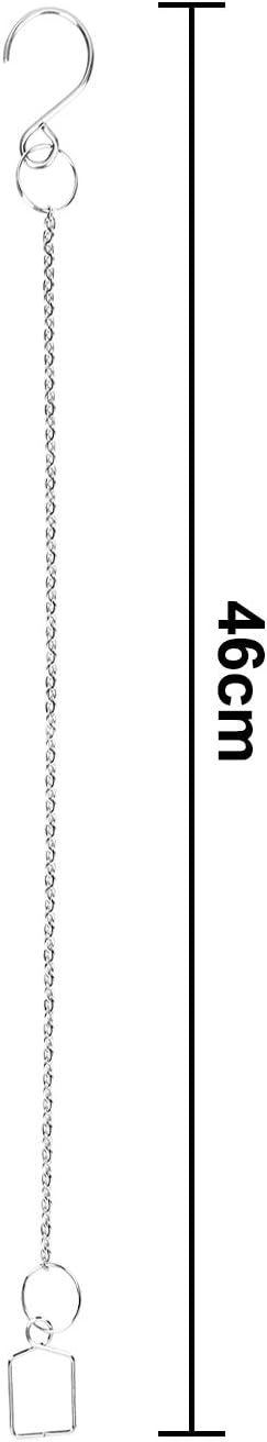 10Ppcs Sun Shine Catcher Chains for Pendant Prisms, 18.11 inch Crystal Prismatic Ball Suspension Chain with Hook for Crystal Prism Decoration DIY Crystal Decoration(10PCS)