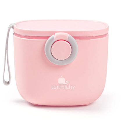 Termichy Baby Formula Dispenser, Portable Milk Powder Dispenser Container with Carry Handle and Scoop for Travel Outdoor Activities with Baby Infant, 8.8OZ, 0.55LB, 250g, 500ml (Pink)